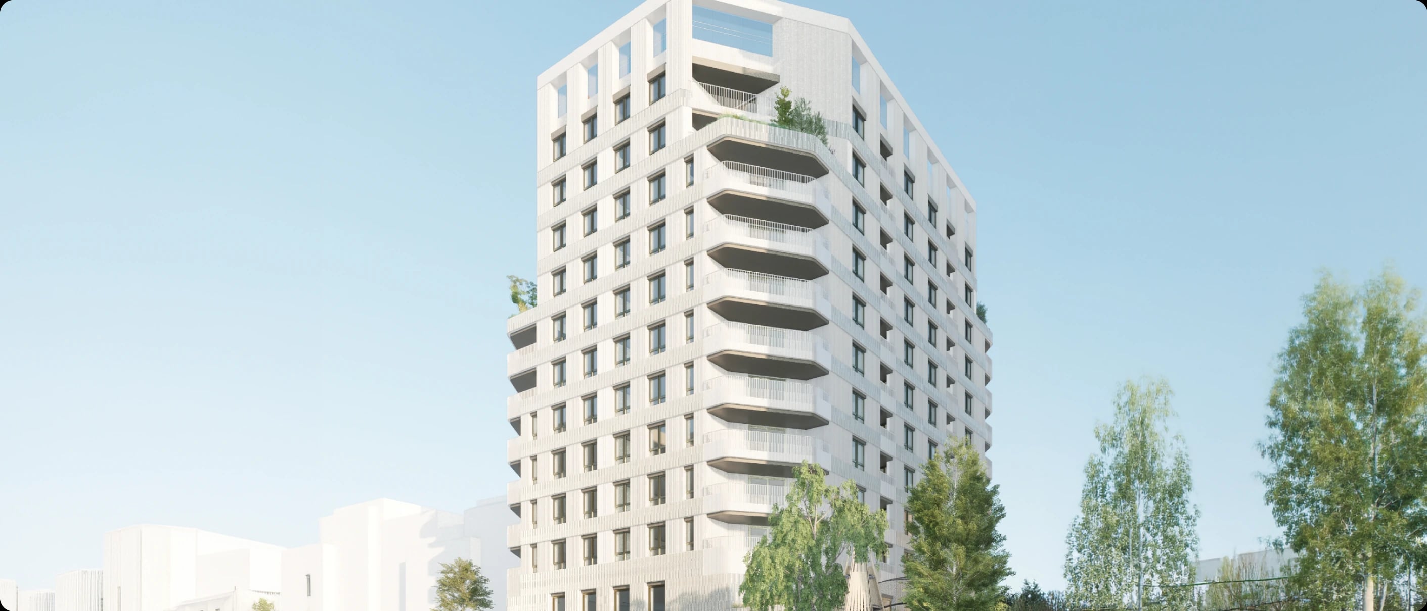 Build-to-rent apartment buildings monitored by the energy management system